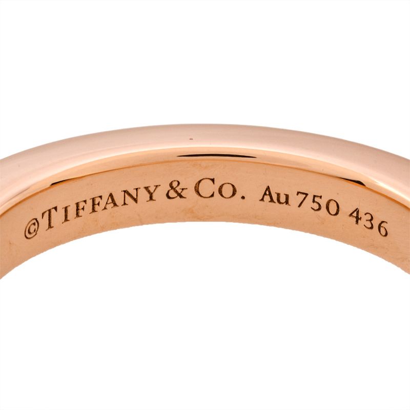 Tiffany & Co Tiffany & Co Lock Small Ring Pink Sapphire Approx 11 18K Pink Gold