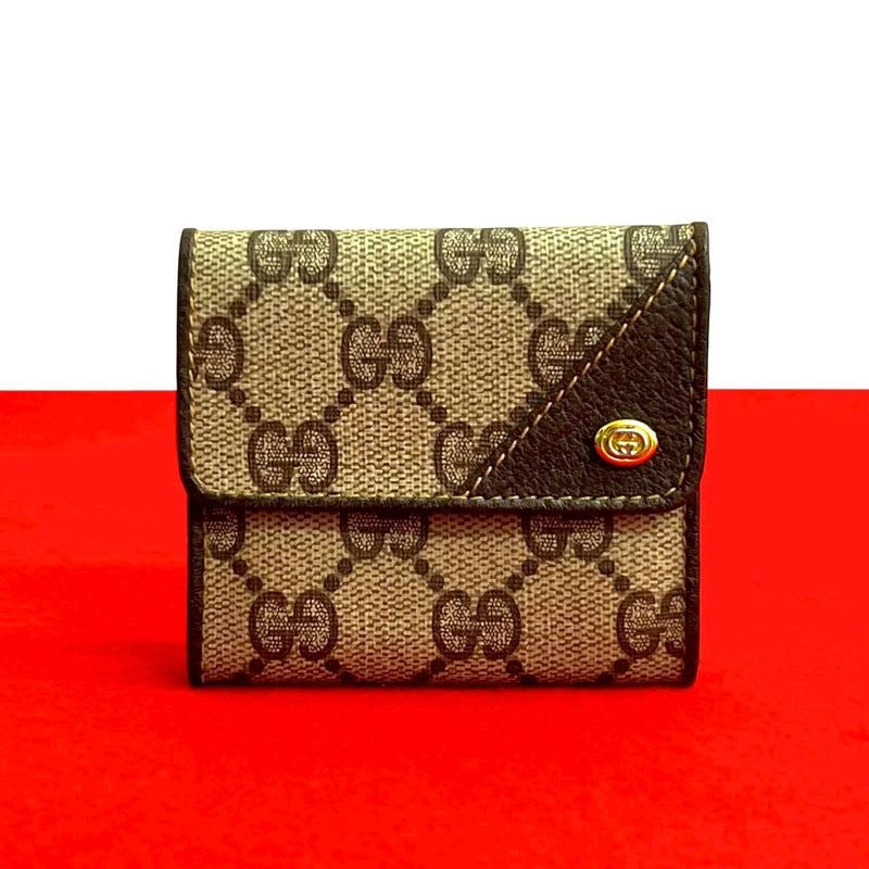 Gucci Vintage GG Logo Pattern Hardware Leather