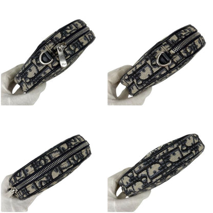 Christian DIOR Oblique Baby Ball Mini Shoulder Bag Trotter Pattern Circle Round