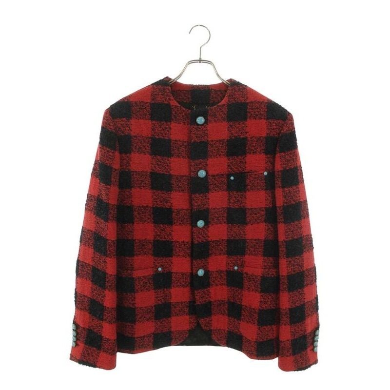 Louis Vuitton Mmd Colorless Damier Tweed Jacket 46