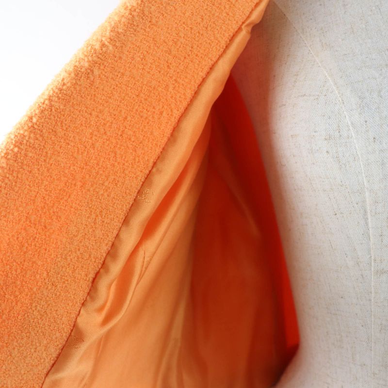 CHANEL Vintage 96P P06565v04632 Wool Nylon Coco Mark Button Tweed Tailored