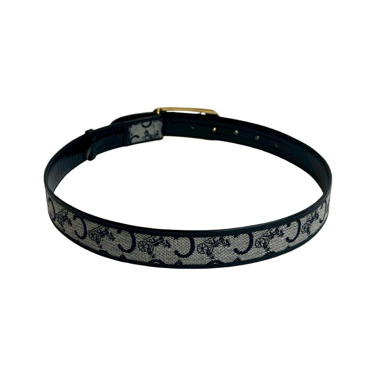 Celine Vintage Horse Carriage Hardware Buckle Logo Leather Belt — view 4