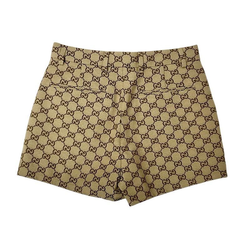 Gucci Bottoms Beige Brown GG Canvas Shorts