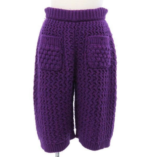 Chanel Pants Wool Purple