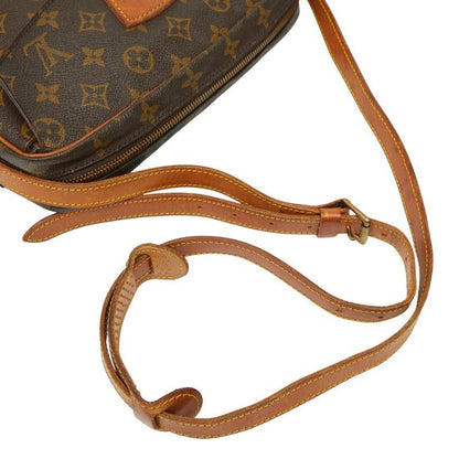 Louis Vuitton Monogram Genefeuille MM Crossbody Shoulder Bag M51226 Brown PVC