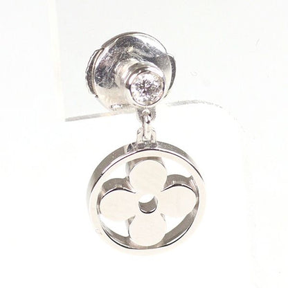 Louis Vuitton Earrings Monogram/ideal/ideal Blossom LV White Togo Old Diamond