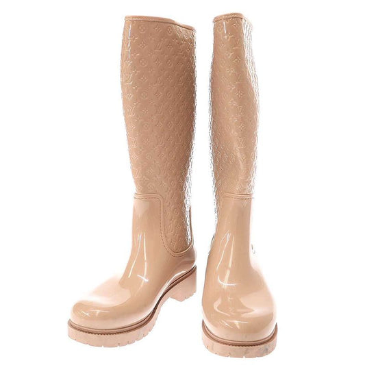 Louis Vuitton Splash Line Monogram Rain Boots Beige 37