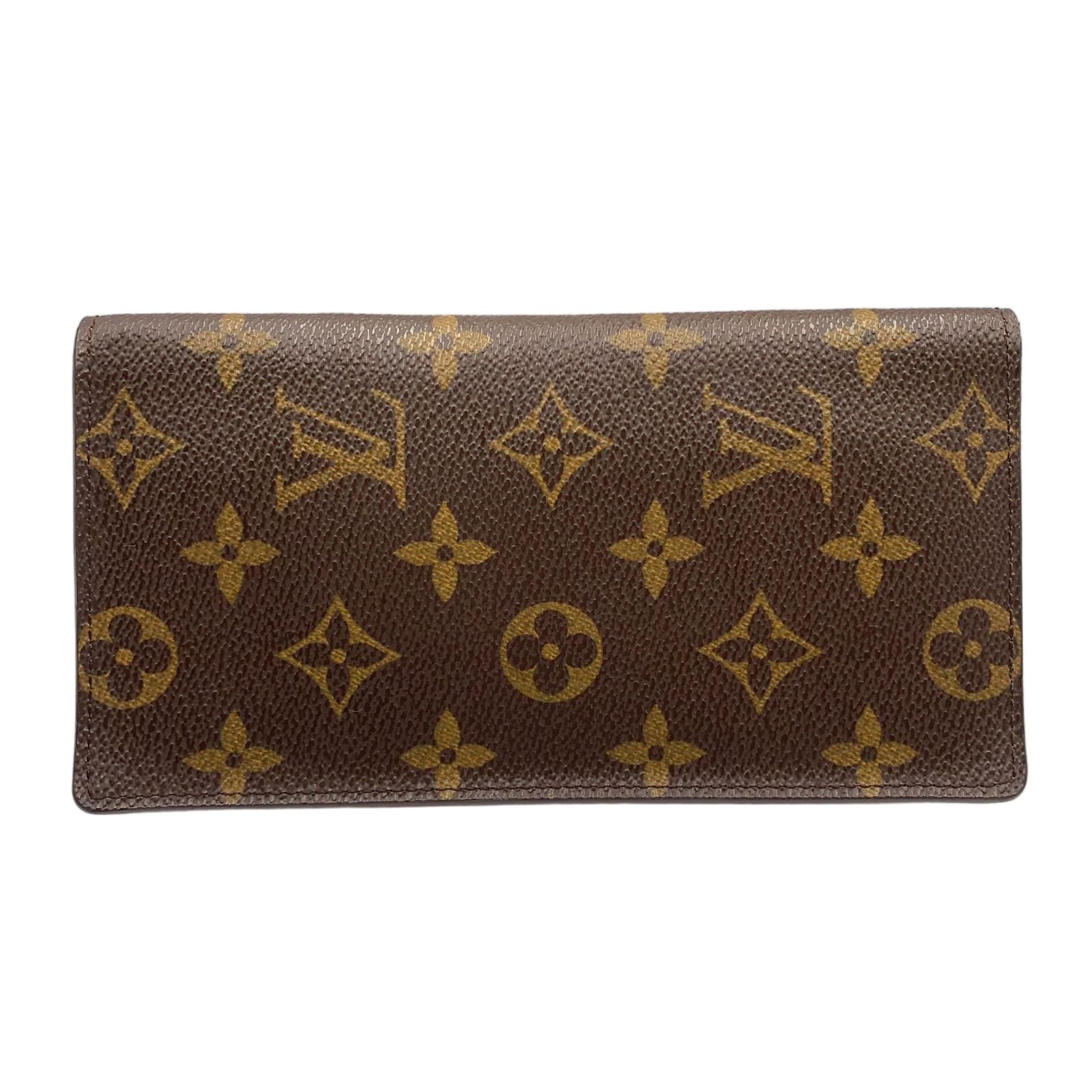 Louis Vuitton Card Holder Cles Monogram Brown Bifold Wallet