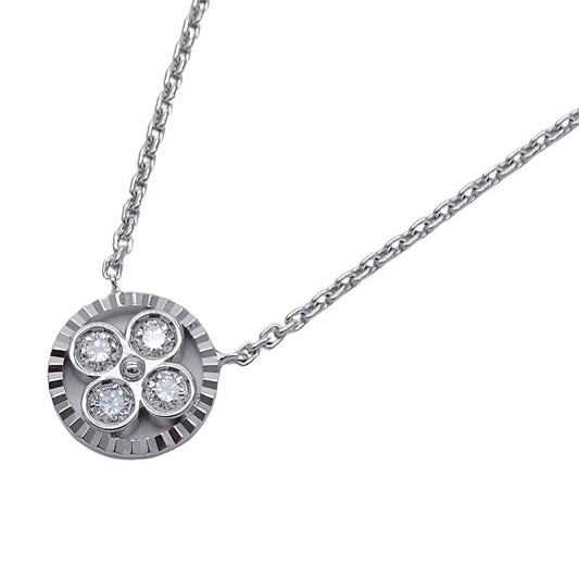 Louis Vuitton Necklace 750 WG Diamond Pendentif Sunblossom BB