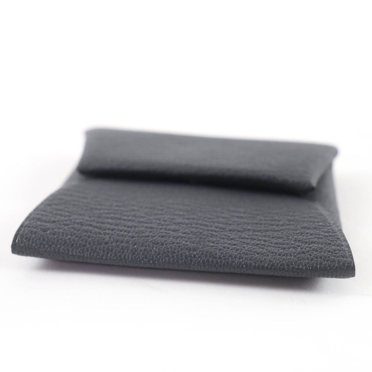 Hermes Bastia Verso Chevre Grimisty Noir Black Coin Case — view 4