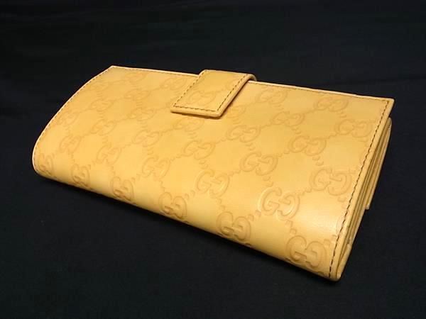 Gucci 112715 GG Pattern Guccissima Leather Foldable Long Wallet