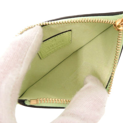 Gucci Logo 725550 Leather Green Coin Case Card Case 0906 Gucci