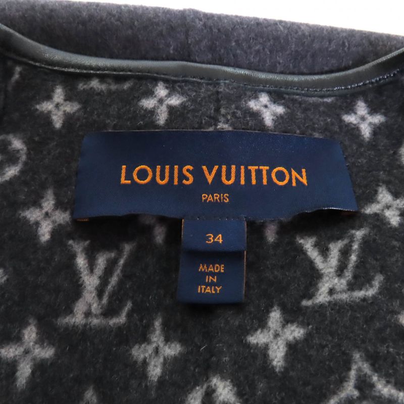 Louis Vuitton Fgc038qwe Wool-silk Blend With Belt Monogram Leather Used Winged