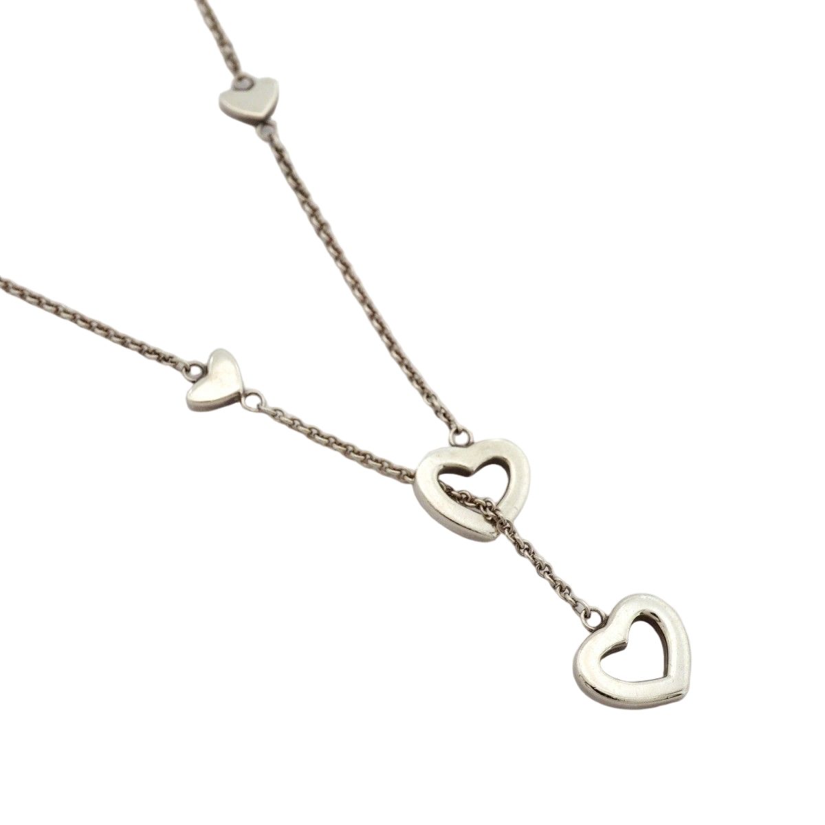 Tiffany & Co Necklace Heart Link Lariat Silver — view 2