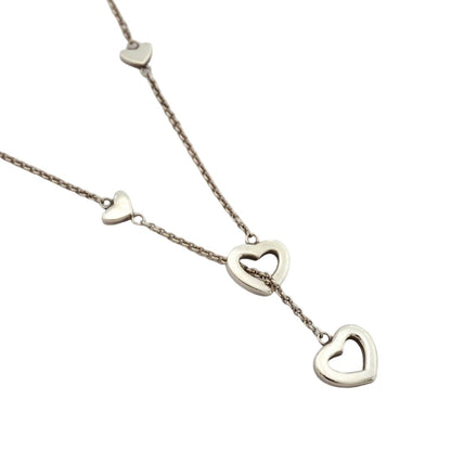 Tiffany & Co Necklace Heart Link Lariat Silver — view 2