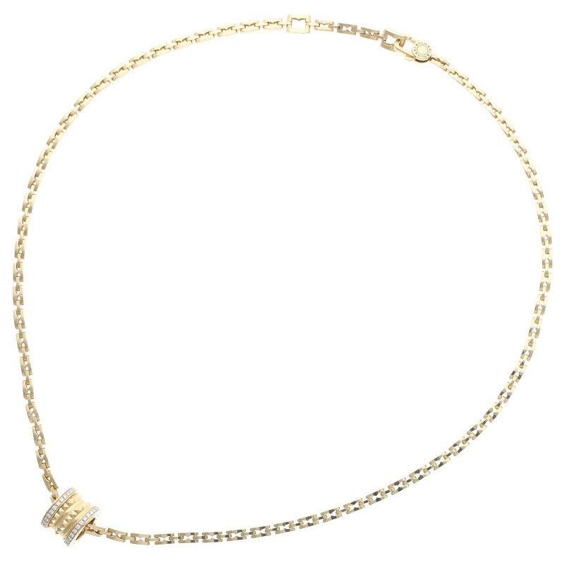 Bulgari Zero One 18K Yellow Gold Gold Necklace Men's
