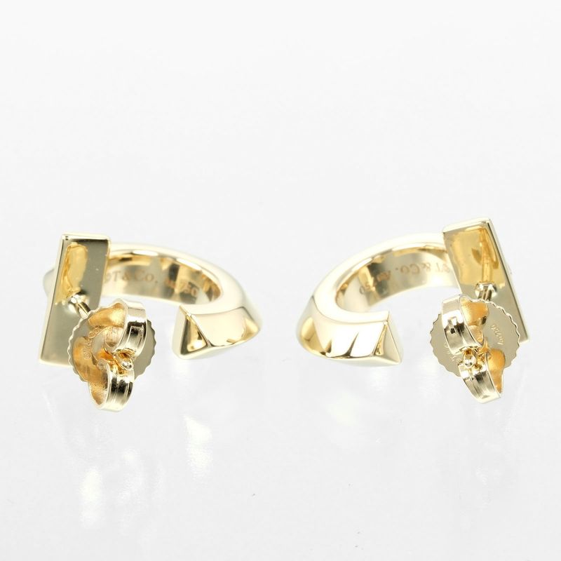 Tiffany & Co T One Hoop 18K Yellow Gold Ladies 8.1g Earrings