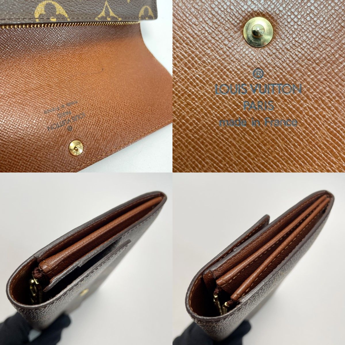 Louis Vuitton Monogram Pochette Portomone Credit M61725 Long Wallet Women's