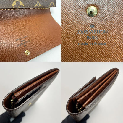 Louis Vuitton Monogram Pochette Portomone Credit M61725 Long Wallet Women's