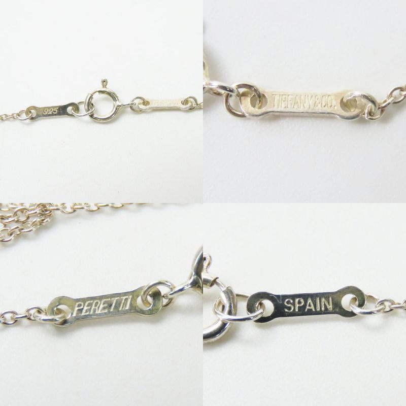 Tiffany & Co Necklace Curved Heart 925 Silver Approx 4.1g Silver Accessories