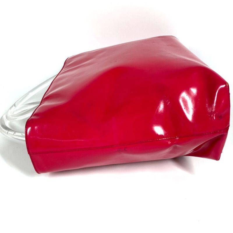 Prada Handbag Triangle Logo Triangle Logo Plate Enamel Pink