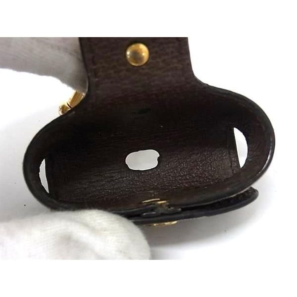 Gucci GG Marmont Pattern Ophidia Air Pods Pro Case Key Holder Brown — view 3