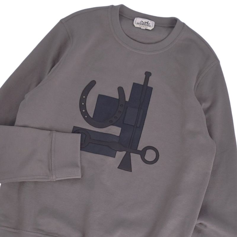 Hermes Sweatshirt Lamb Leather Long Sleeve