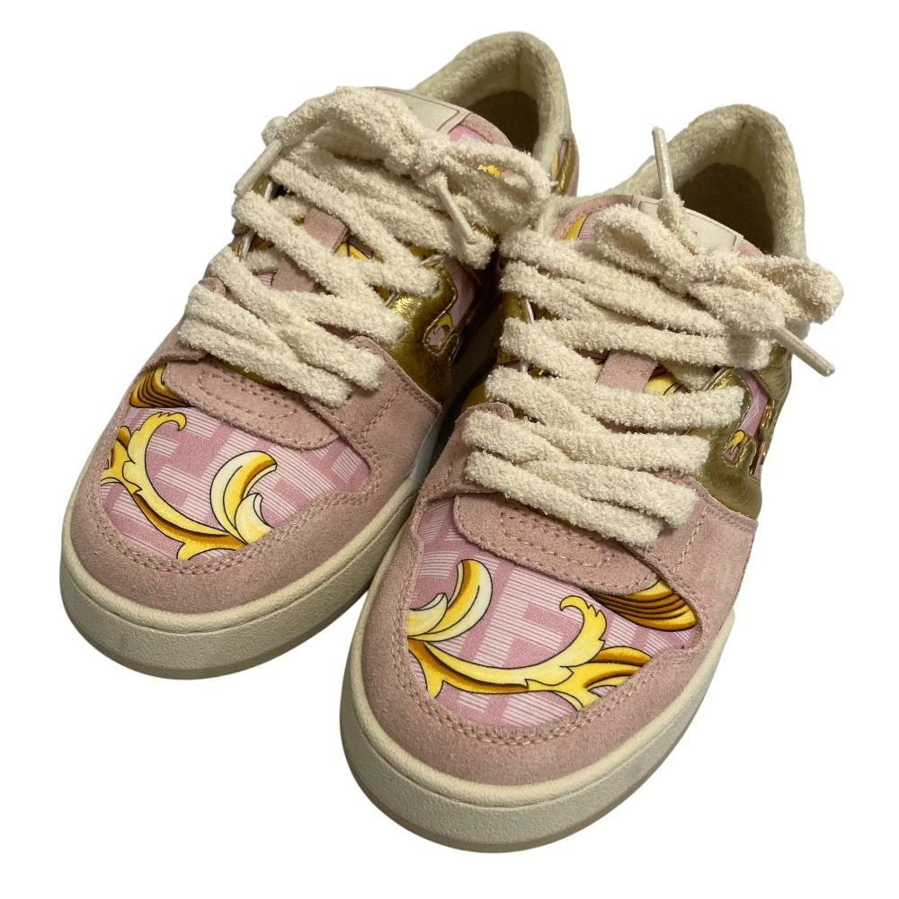 Fendi Fendace Baroque Zucca Print Sneakers 37
