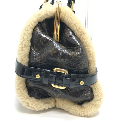 Louis Vuitton Handbag Storm M95574 Patent Leather Marron Brown
