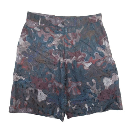 Dior Homme Peter Doig Oblique All Over Pattern Shorts Bermuda Pants 46 Navy