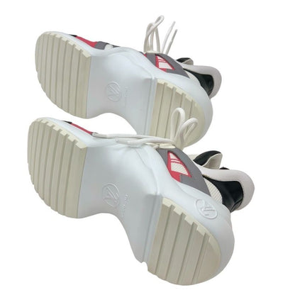 Louis Vuitton Arclight Line Sneakers Shoes Fabric Leather White Unused LV Logo