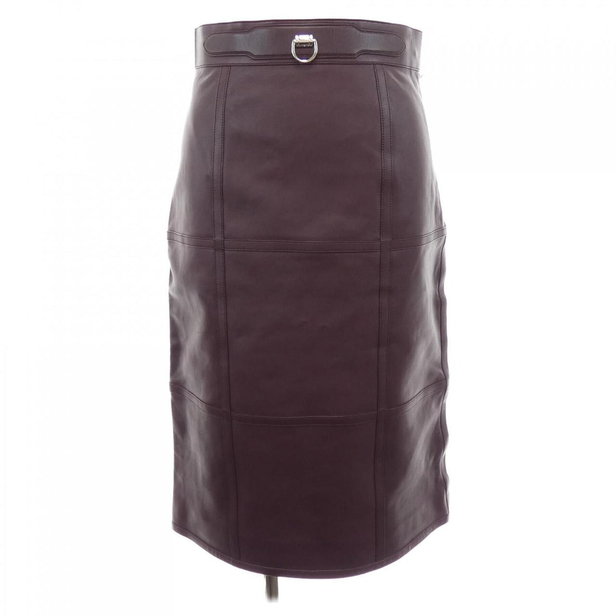 Hermes Skirt Leather Brown