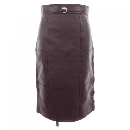 Hermes Skirt Leather Brown