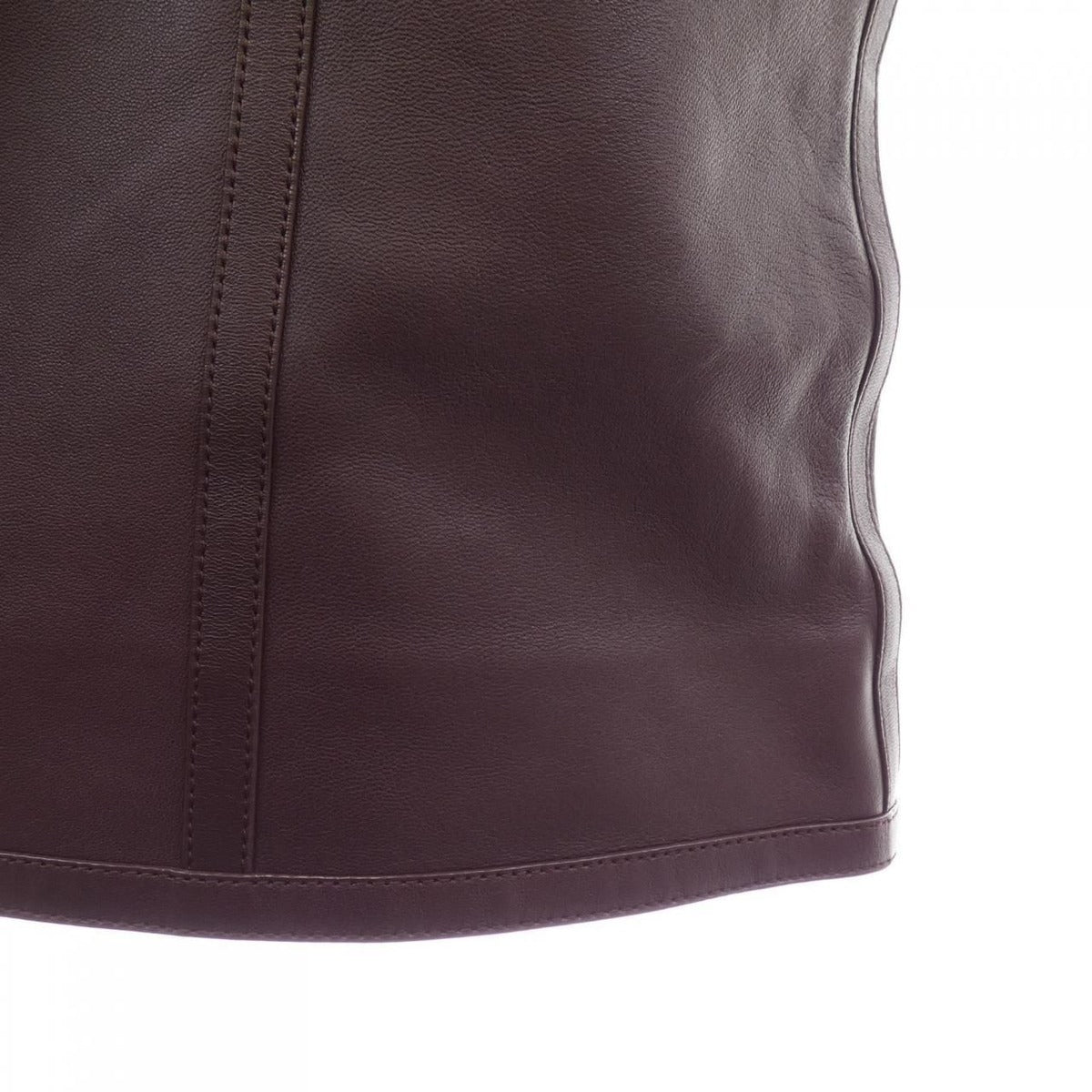 Hermes Skirt Leather Brown — view 6