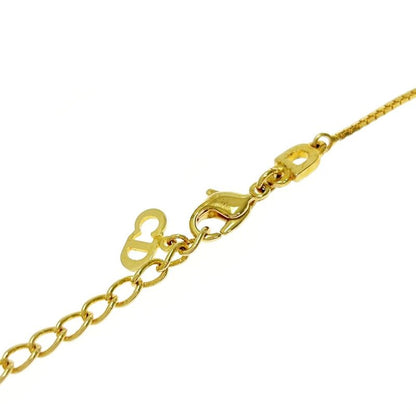 Christian Dior GP Dior Logo Star Necklace Women's Gold Red 408106 Necklace