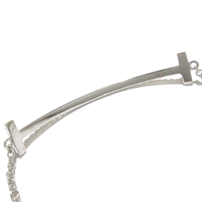 Tiffany & Co Bracelet T-smile Bracelet In The Same Style 18K White Gold And