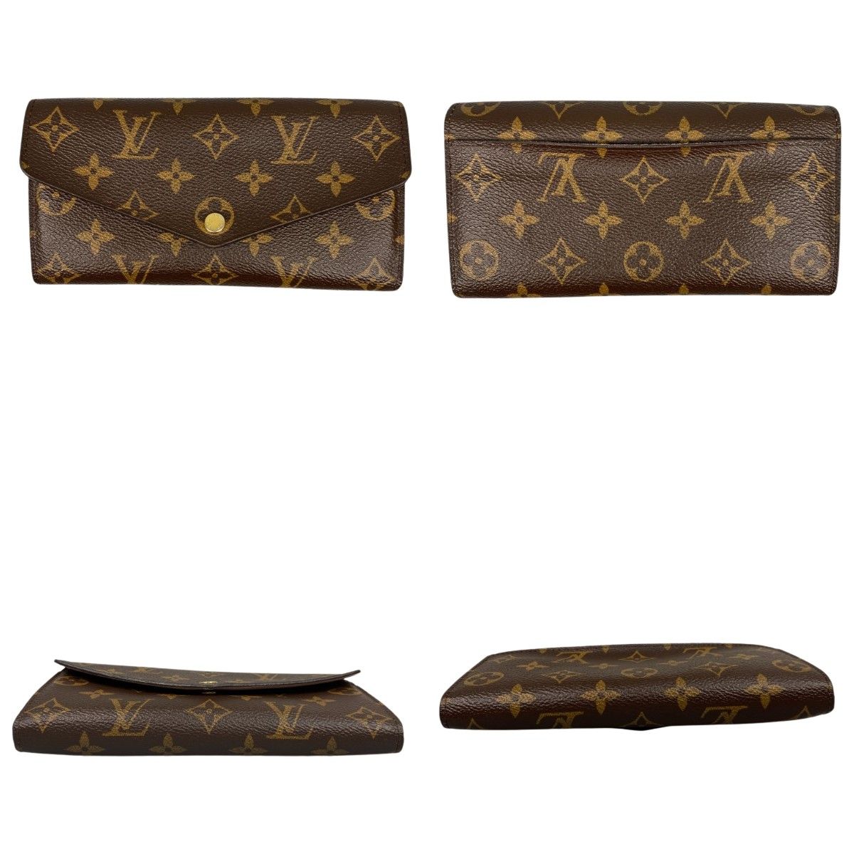 Louis Vuitton Monogram Portefeuille Sarah Long Wallet Rfid Confirmed M62235