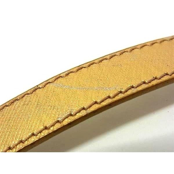 Prada Leather Bag Shoulder Strap Belt Crossbody Gold — view 5