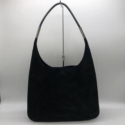 Gucci 001 3167 Shoulder Bag Handbag Suede Black Ladies Men Fashion Vintage