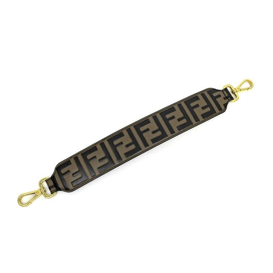 Fendi Strap Mini Shoulder Brown Black Cuff Leather 8 Av105