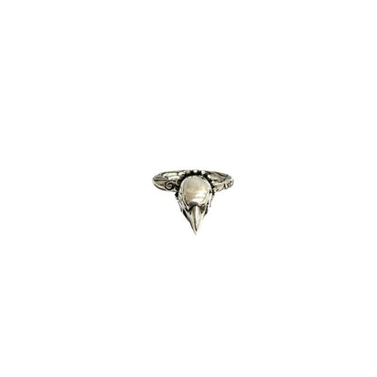 Gucci Anger Forest Eagle Head Ring Silver 925 No 9 Accessory