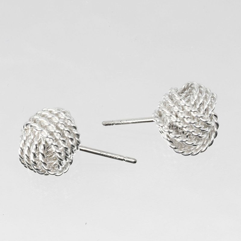 Tiffany & Co Somerset Twisted Knot 925 Silver Ladies 2.75g Earrings