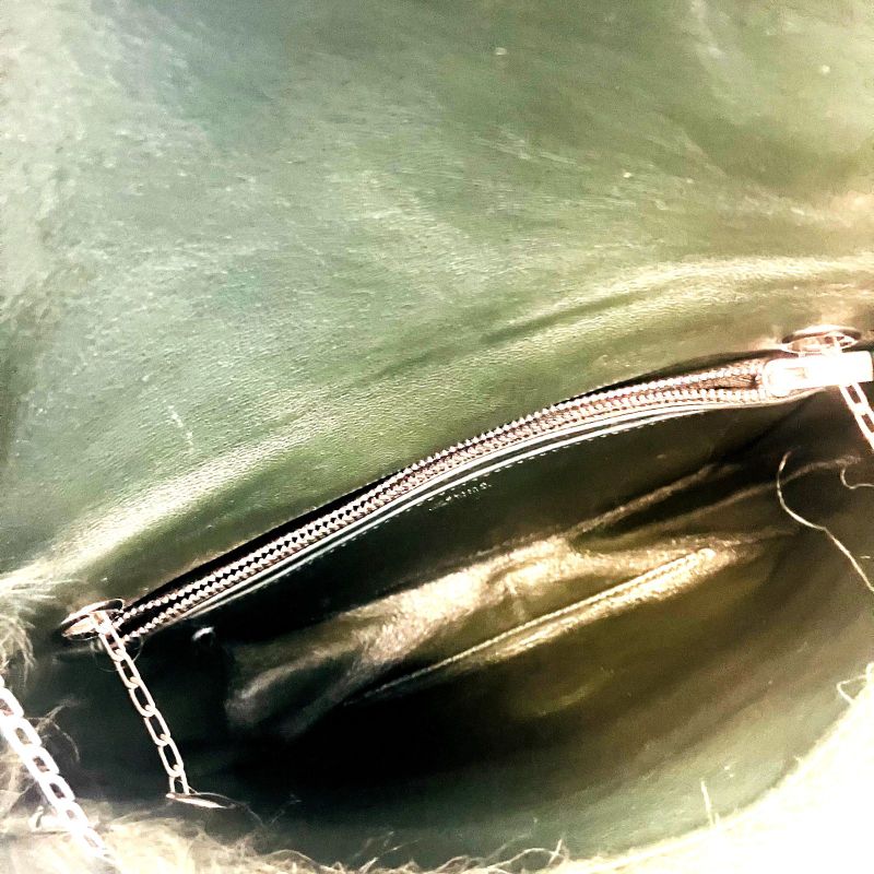 Celine Phoebe Period Fur Chain Shoulder Bag : A2112