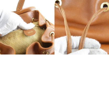 Gucci 003 58 0016 Bamboo Backpack/daypack Leather Women