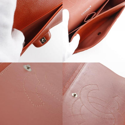 Chanel Deca Matelasse 30 Double Chain Shoulder Double Flap A58600 Caviar Skin