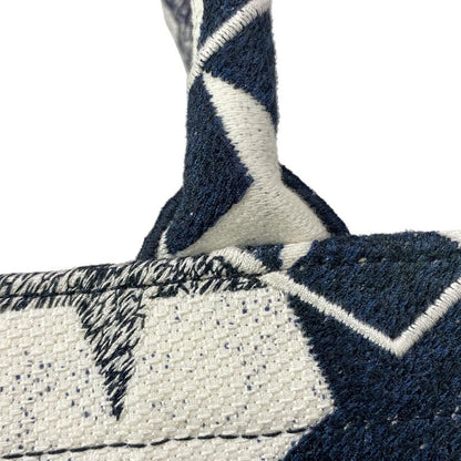 Dior/christian Dior Tote Bag Book Tote Large Bag Navy And White Star (star)