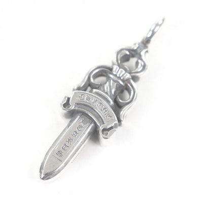Chrome Hearts Double Dagger Necklace Charm Pendant Silver — view 3