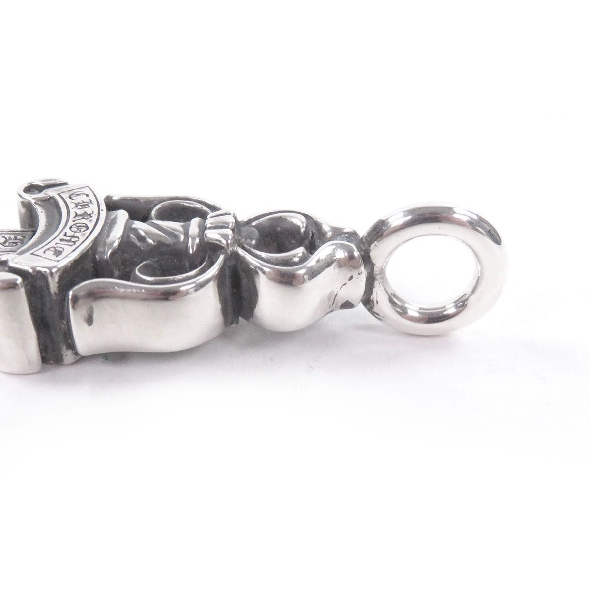 Chrome Hearts Double Dagger Necklace Charm Pendant Silver — view 5