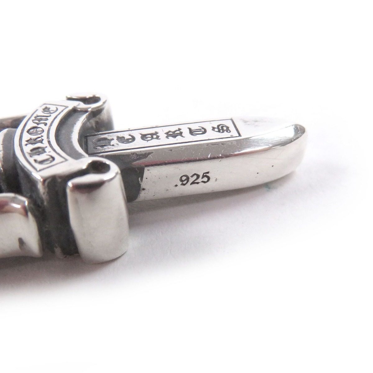 Chrome Hearts Double Dagger Necklace Charm Pendant Silver — view 6