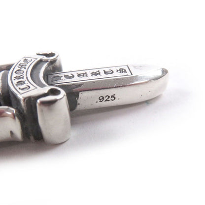 Chrome Hearts Double Dagger Necklace Charm Pendant Silver — view 6